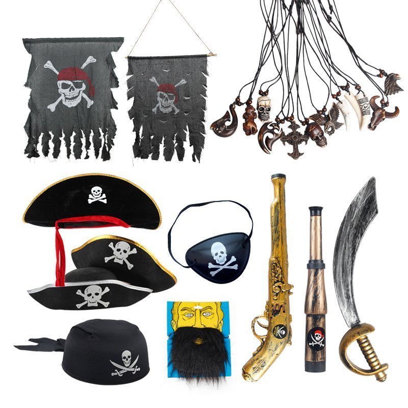 cosplay万圣节海盗刀海盗眼罩