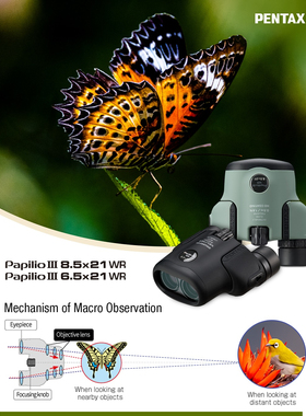 PENTAX宾得Papilio WR三代虫虫望远镜微距博物馆全新国行正品