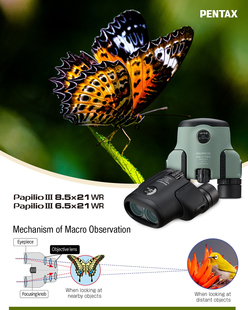 PENTAX宾得Papilio WR三代虫虫望远镜微距博物馆全新国行正品
