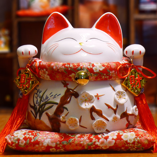 大号四季发财招财猫镇宅开业送礼