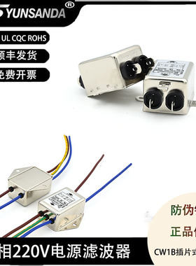 CW1BL1-10A-L单相出线式电源滤波器220v EMI交流净化抗干扰6A 10A