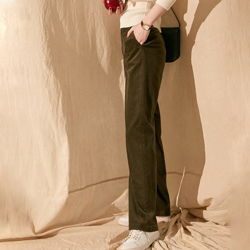 秘密盒子年轻自在长裤灯芯绒