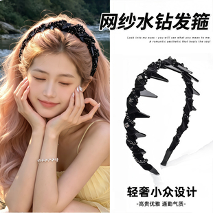 路易斯巴黎王妃发箍女款2026新款日常外戴发卡蓬松高颅顶头箍头饰