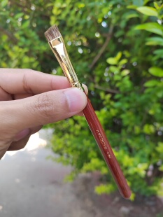 艾诺琪化妆刷韶华系列g167香狸毛大号眉刷动物毛实木柄微瑕疵