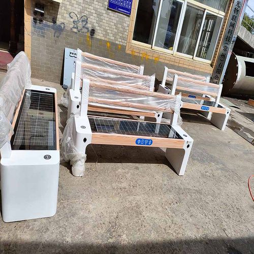 户外多功能光伏智慧座椅WiFi无线充电蓝牙公园智能太阳能座椅厂家