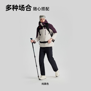 诺诗兰25秋冬女防风防水透气加绒保暖三合一冲锋衣NWJFH2608S