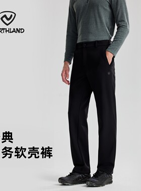 诺诗兰25秋冬男式秋冬弹力亲肤加绒裤软壳裤风雪长裤NKTFT5612S