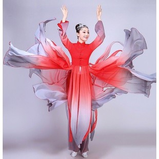 古典舞蹈逸水月洛神演出服水墨舞韵艺考书简舞台表演服女古装汉服