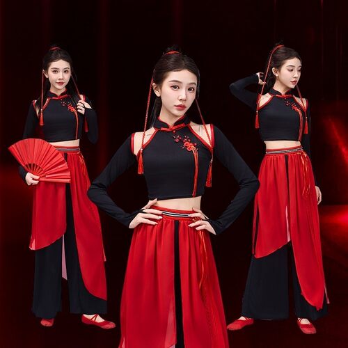 繁星少女组sing女团国风套装打歌服潮酷爵士舞台古典舞成人演出服