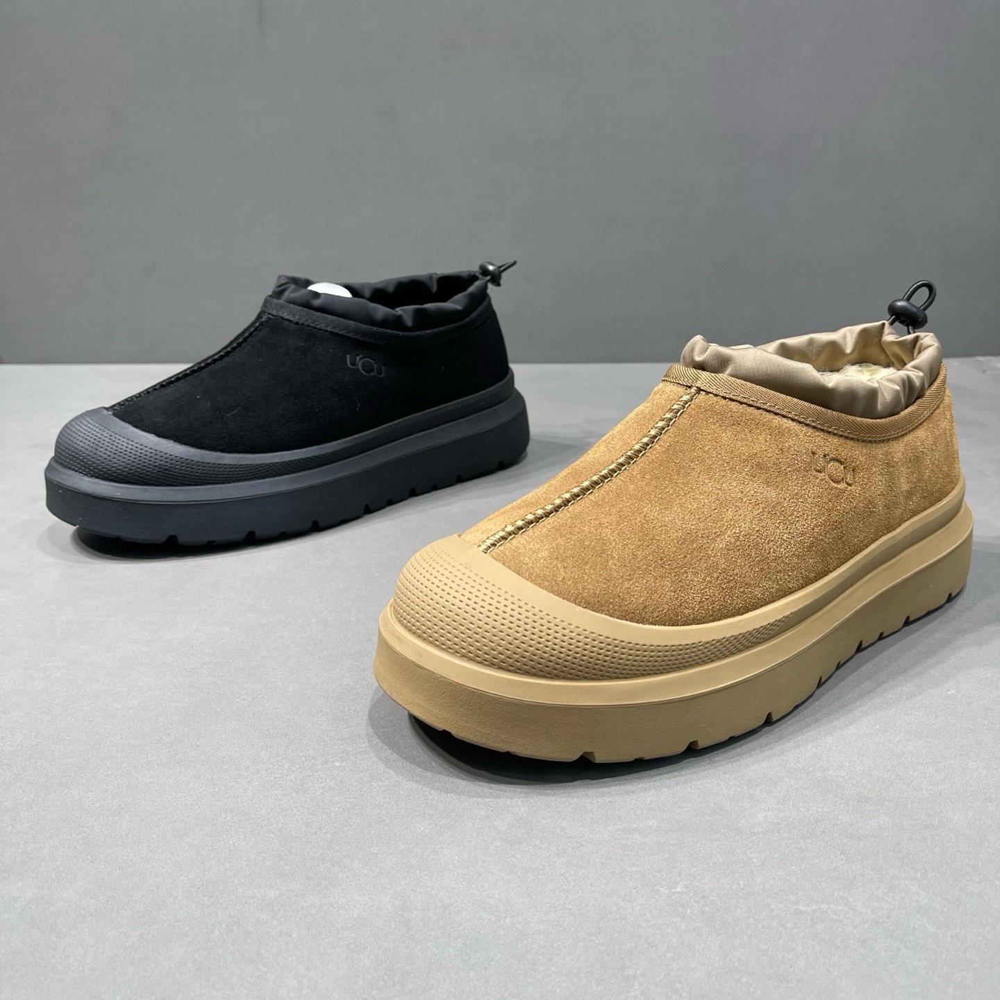 枫之时尚冬季一脚蹬雪地靴真皮