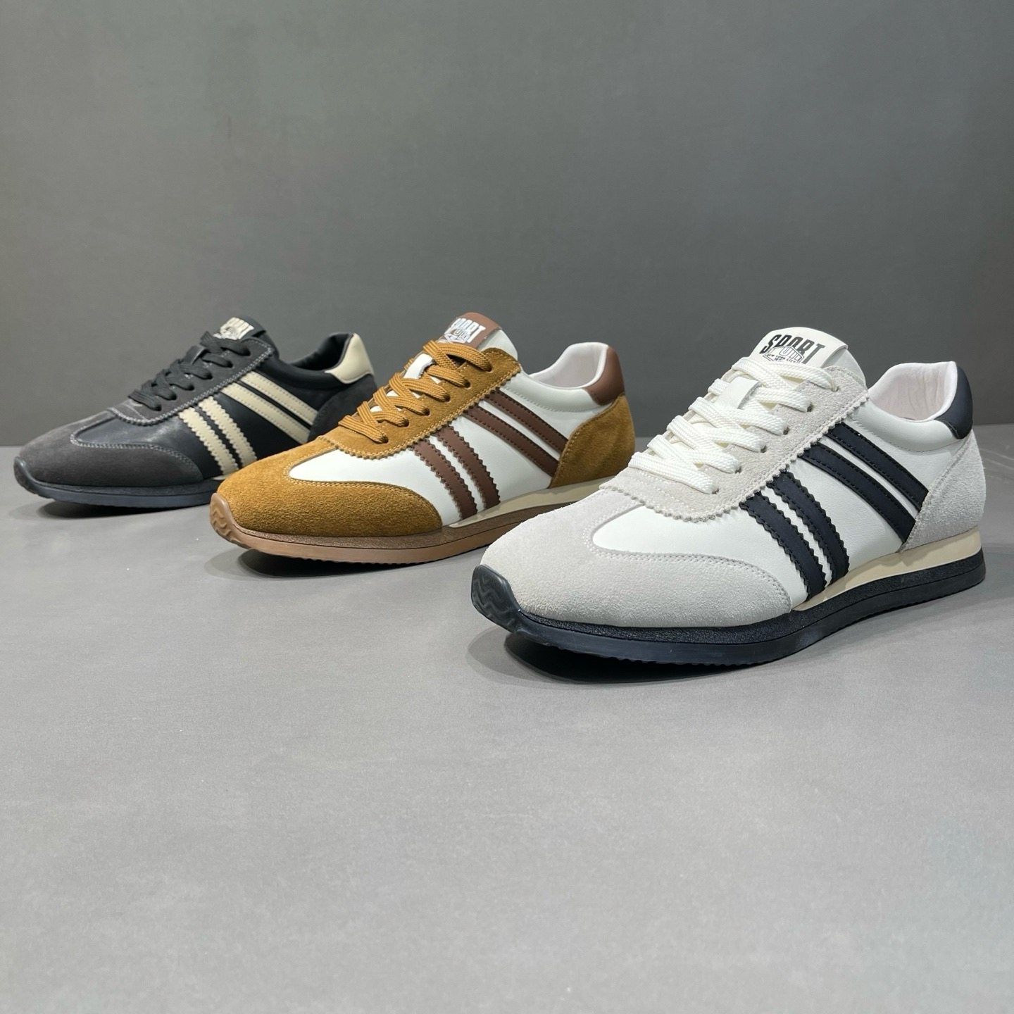 枫之时尚春季系带休闲鞋2026舒适透气不臭脚牛皮男士网红潮德训鞋,流行男鞋,德训鞋,淘宝优惠券,粉丝福利购,淘宝优惠卷