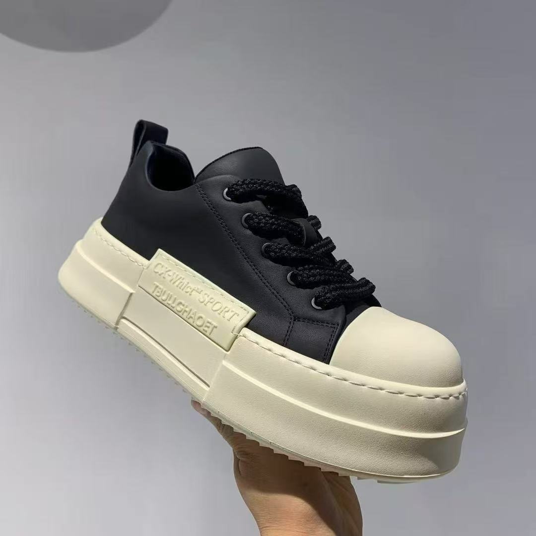枫之时尚增高休闲鞋青春板鞋牛皮