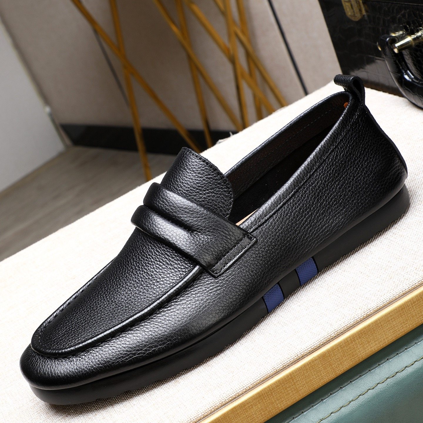 枫之时尚春季一脚蹬懒人鞋轻便舒适透气软面软底驾车牛皮男豆豆鞋,流行男鞋,乐福鞋（豆豆鞋）,淘宝优惠券,粉丝福利购,淘宝优惠卷