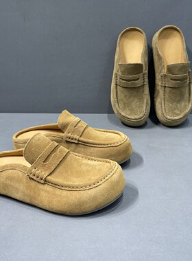 夏季透气轻便磨砂牛皮男士勃肯鞋