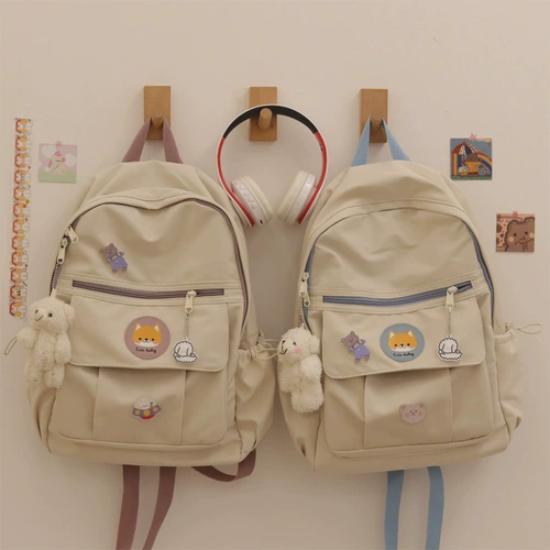 Ранец, японская сумка через плечо для школьников, свежий универсальный вместительный и большой рюкзак, в корейском стиле, для средней школы