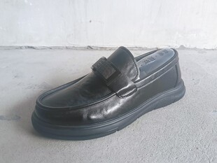 邦赛乐福鞋子男新款软面一脚蹬低帮皮鞋商务休闲豆豆鞋真皮男鞋