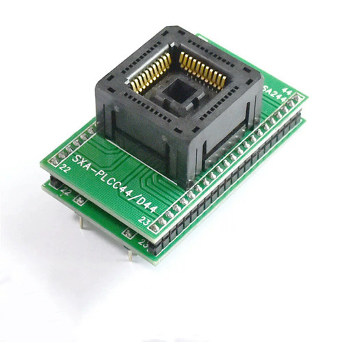 SA244弹跳下压烧录座PLCC44转直针DIP44脚测试转换座YAMAICHI