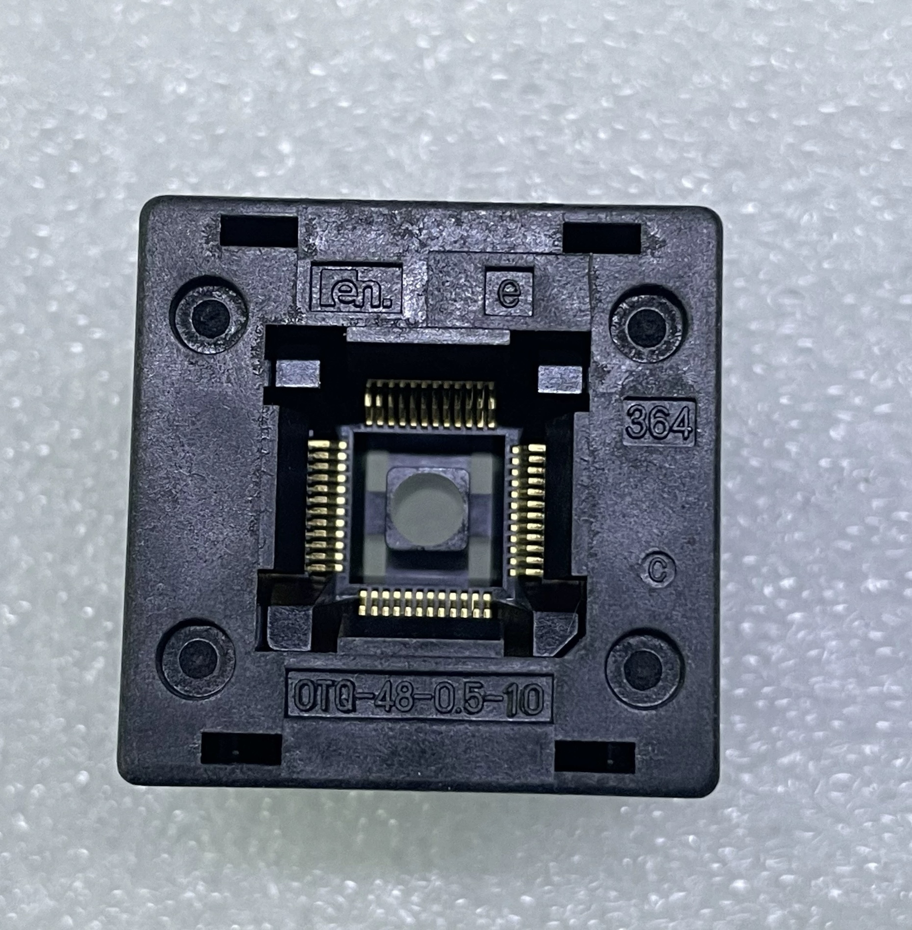 Enplas测试座OTQ-48-0.5-10 烧录座0.5间距 适配座 QFP48/TQFP48