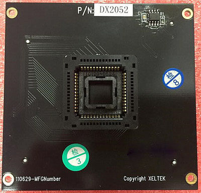 DX2052适配器 西尔特SP6100专用IC座 转接座 烧录座 PLCC52