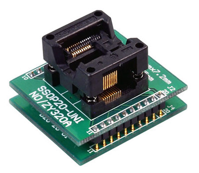 ZY320A 周立功编程器专用适配器 烧录座 转换座 SSOP20  200MIL