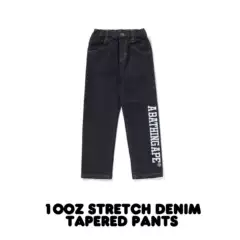 [In-Stock in China] Japanese Trendy Brand Bape Children's Clothing Authentic Letter Logo Ape Elastic Waist Denim Pants