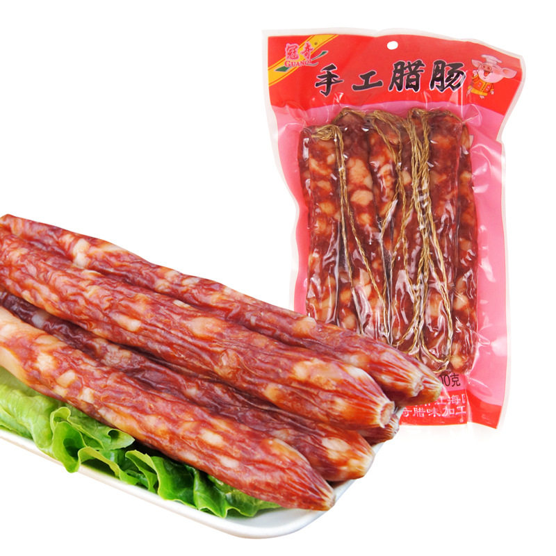 广式腊肠500g广味肠腊味煲仔饭
