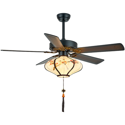 新中式复古静音茶室吊扇灯