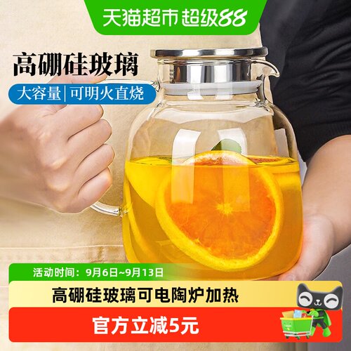 高硼硅玻璃水壶冷水壶1只