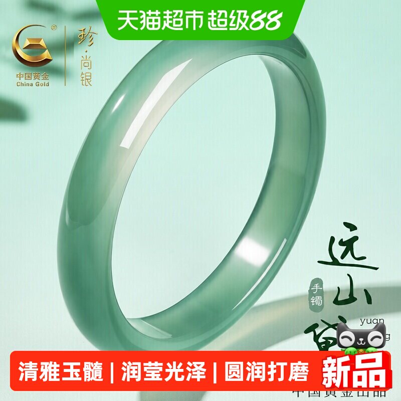 珍·尚银新款玉镯女款手镯图片