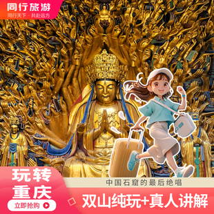 重庆大足石刻北山摩崖宝顶石刻千手观音一日游跟团游