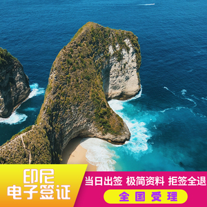 印度尼西亚·旅游签证·全国送签·印尼旅游电子签加急当日出签巴厘岛落地电子签证简化仅需护照照片拒签全退