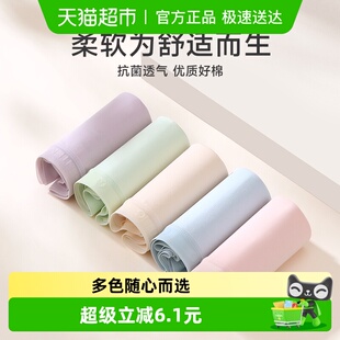 头裤 芬腾女士内裤 透气舒适短裤 女款 衩 纯棉抗菌内裆提臀中腰三角裤