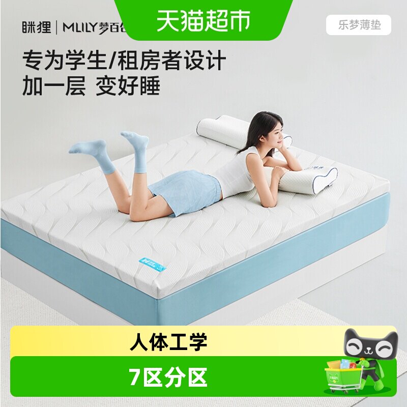 眯狸记忆棉租房专用榻榻米床垫图片