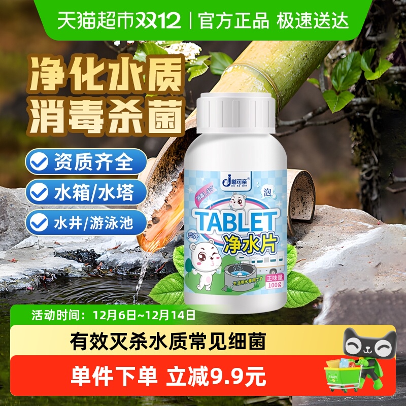 自来水净化井水消毒漂白净水片