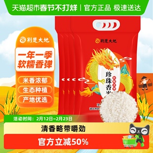 【囤货装】荆楚大地大米珍珠米香米2.5kg*4袋新米一级粳米Q弹东北