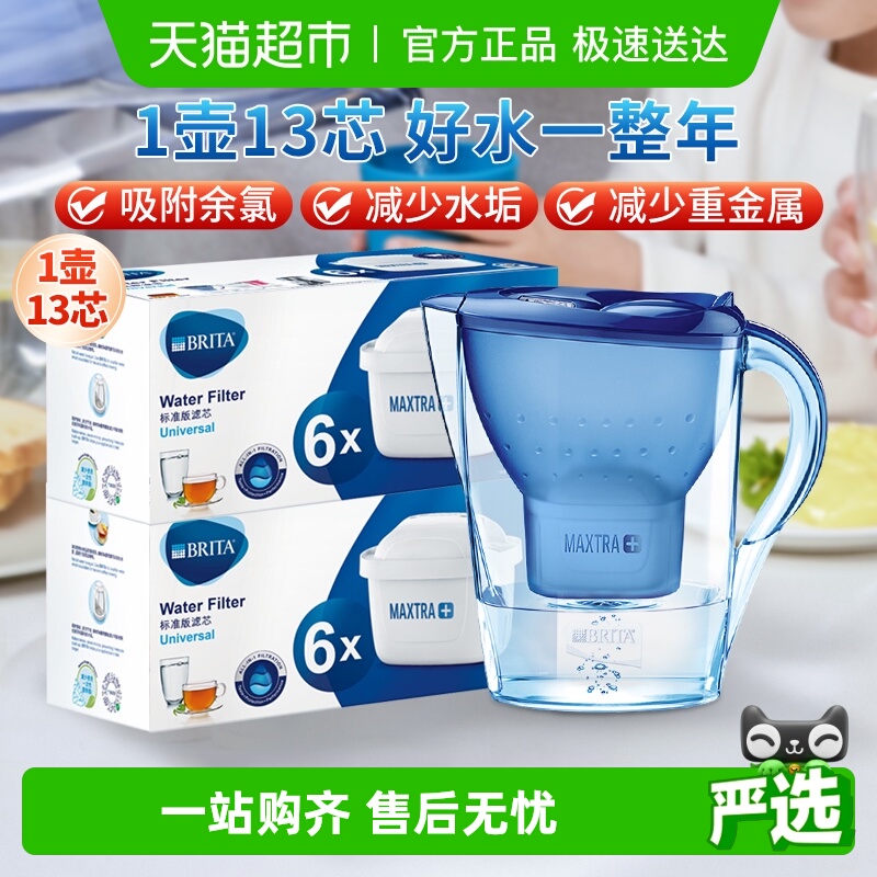 BRITA碧然德Marll海洋蓝滤水壶