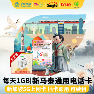 泰国电话卡5G流量上网卡true可选3456710天无限量曼谷清迈普吉4G