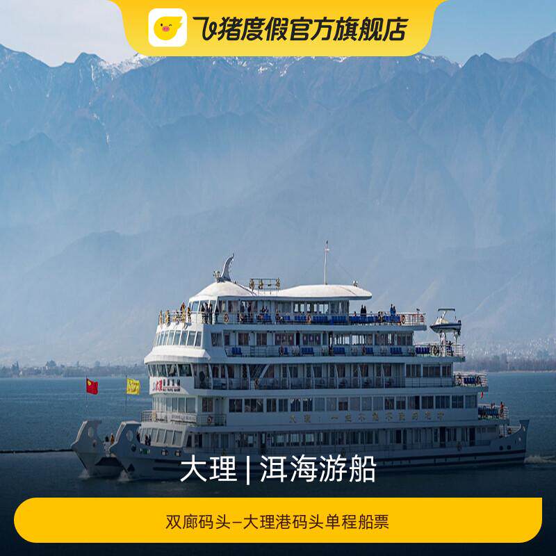 [洱海游船-双廊码头—大理港码头单程船票]洱海游船