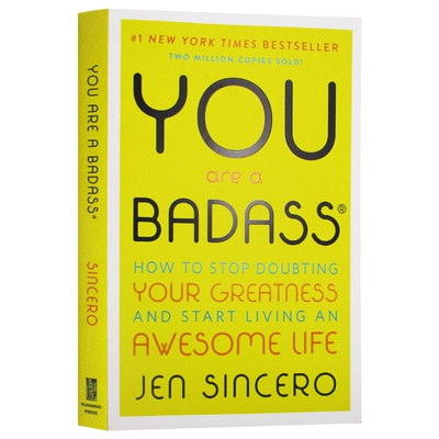 你是个惯犯 如何停止怀疑自身的优点和展开美好的人生 英文原版 You Are a Badass 一本告诉你如何实现自我的畅销书 英文版英语书