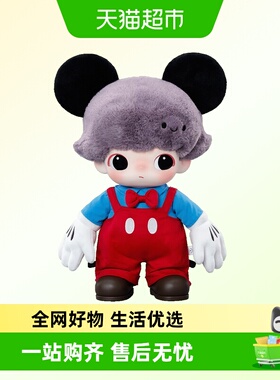 POPMART泡泡玛特DIMOO WORLD × 迪士尼系列米奇搪胶毛绒包周边