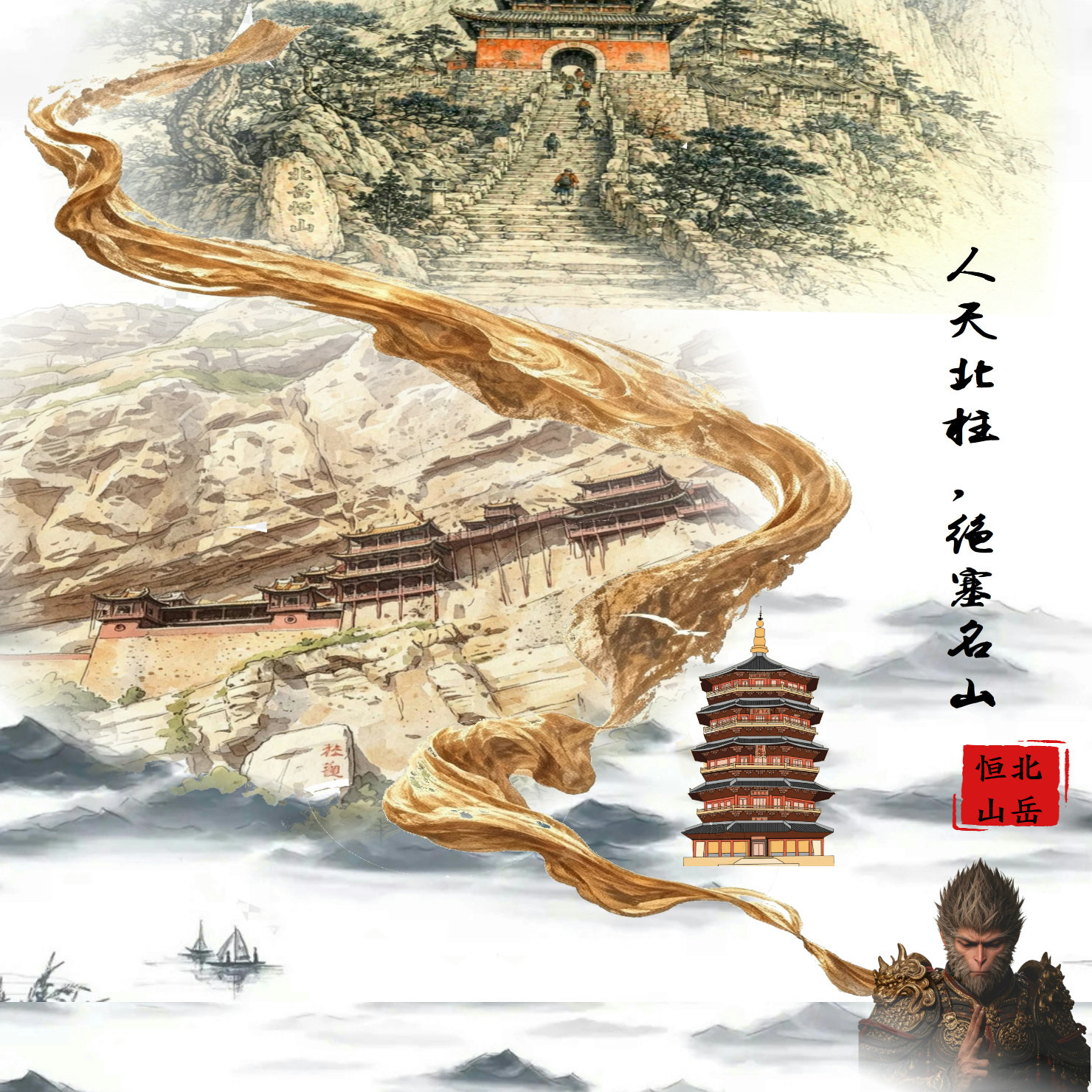 28人精品小团|悬空寺+恒山+应县木塔深度一日游