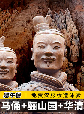 【8~15人团】秦始皇兵马俑+丽山园铜车马+华清宫一日游，西安旅游