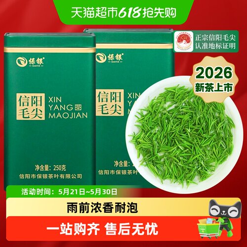 保银信阳毛尖特级嫩芽白毫显露