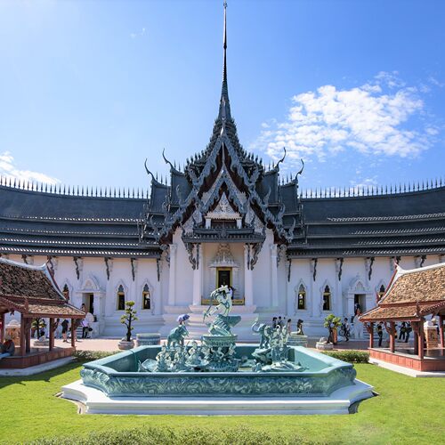 [暹罗古城-暹罗古城(大门票)+三头神象(大门票)+自助餐]泰国热门景区联票+自助餐