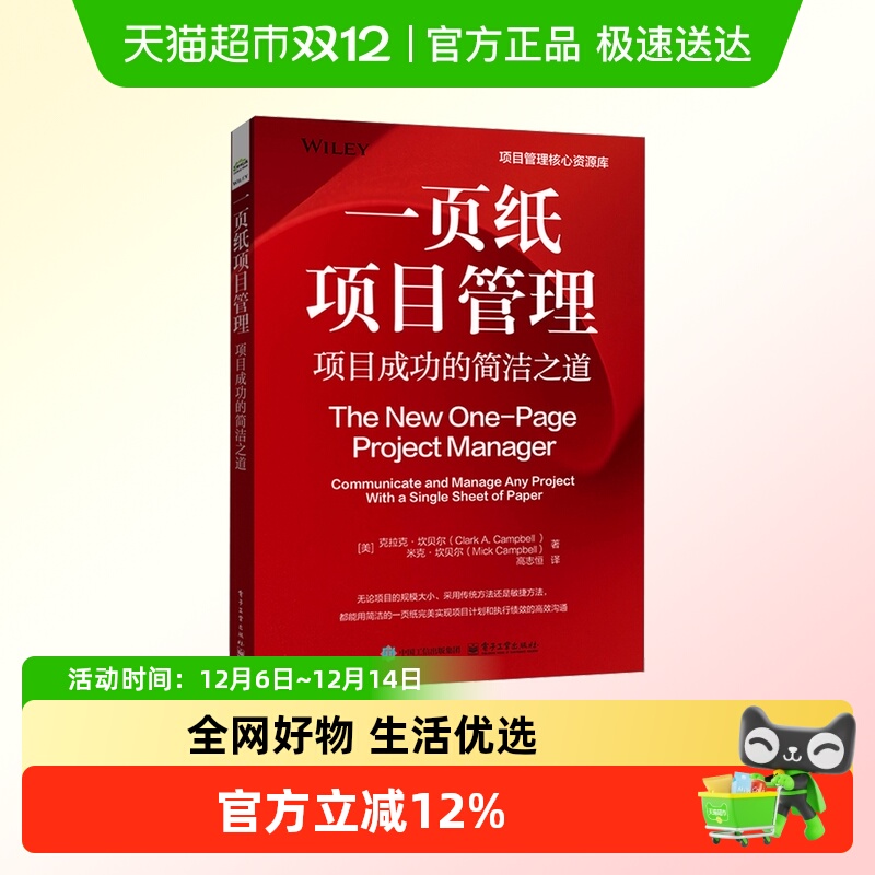 一页纸项目管理项目成功简洁之道