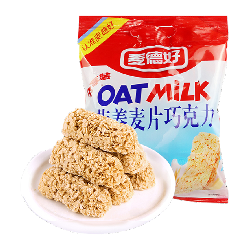 [详情领补贴]麦德好燕麦酥营养麦片巧克力糖果谷物棒饱腹零食喜糖