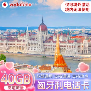 欧洲电话卡匈牙利欧盟多国通用5G/4G高速流量手机上网卡支持ESIM