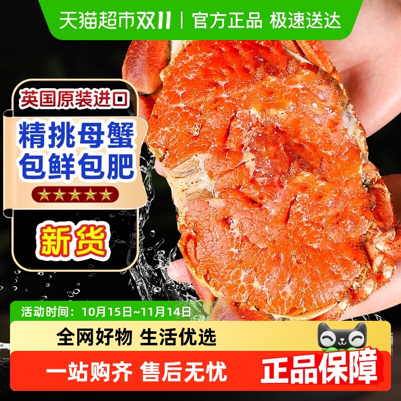 卖鱼郎先生面包蟹母熟冻超大鲜活