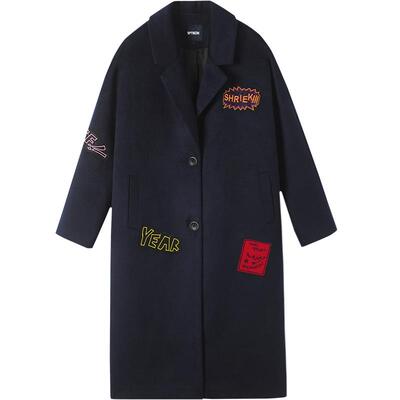 【29.9/件】EPTISON呢子大衣女学生中长款毛呢长袖外套女