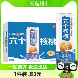 六个核桃乳低糖植物蛋白饮料16罐